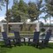 Flash Furniture Black Modern 4 Slat Back Adirondack Chairs, PK4 4-JJ-C14509-BK-GG - alternate 1